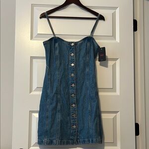 Blue Denim Button-Down Dress